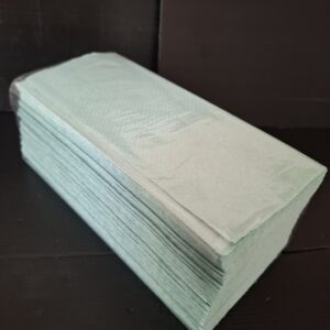 Papírové ručníky ZZ 1-vrstvé, zelené, 23x25 cm (balení 250 ks)