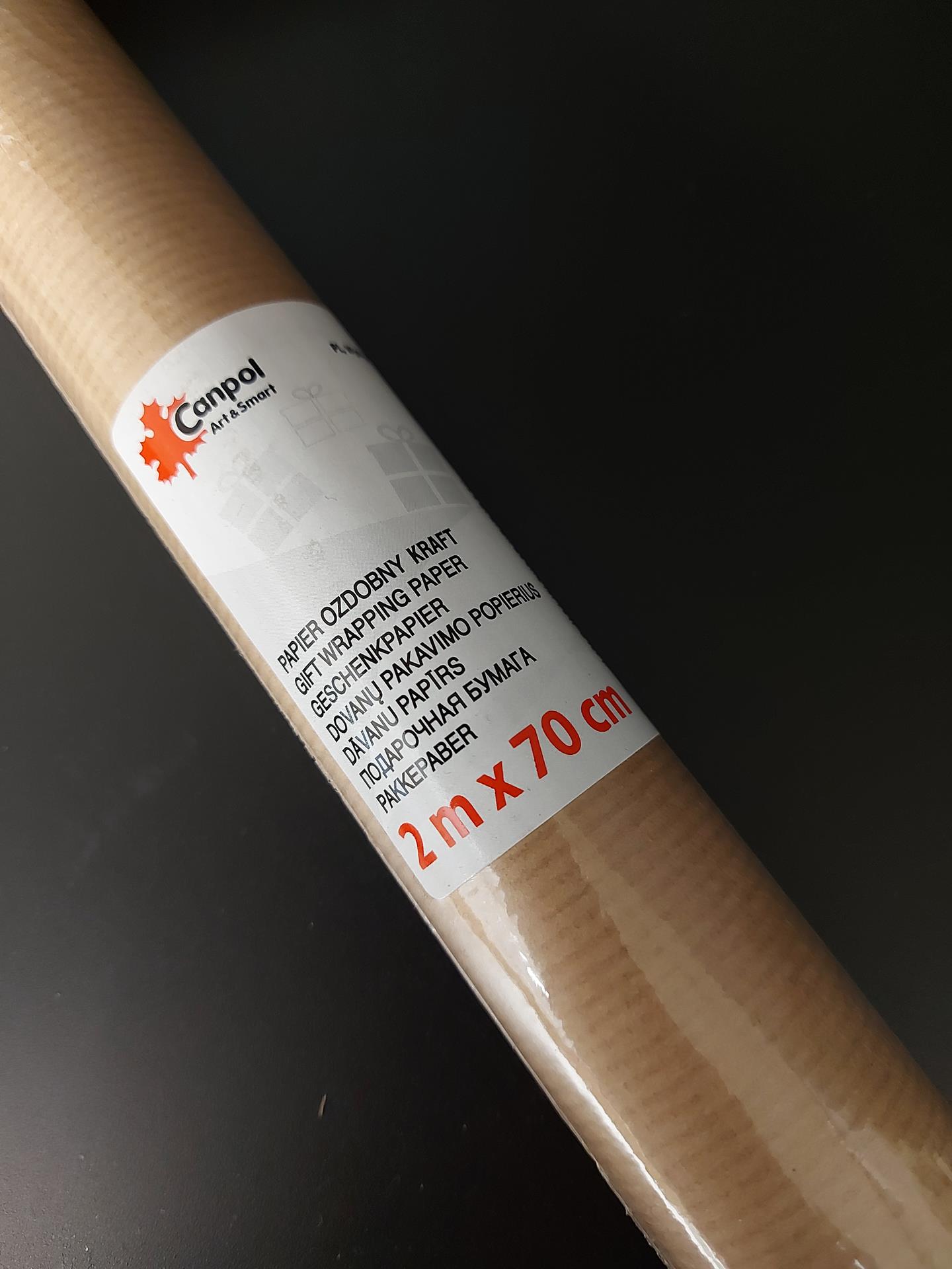 Dárkový přírodní balící papír 200x70 cm - Obrázek 2