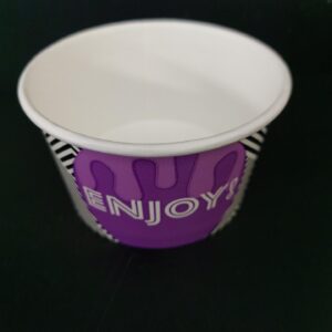 Miska papírová 200 ml na zmrzlinu nebo sorbet s potiskem (50 ks)