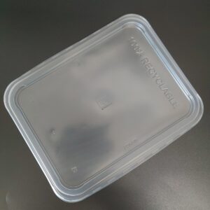 Víčko PP hranaté 234x185x18 mm na zatavovací misky 227x178 mm (25 ks)