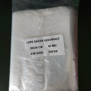 Sáček LDPE ZIP 20x30 cm (100 ks)