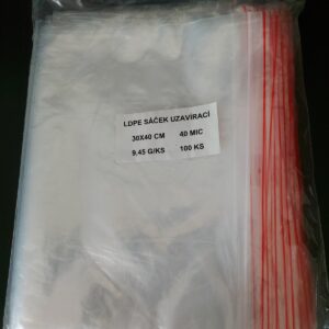 Sáček LDPE ZIP 30x40 cm (100 ks)