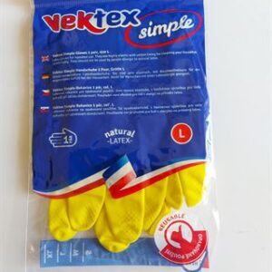 Rukavice latexové L na úklid