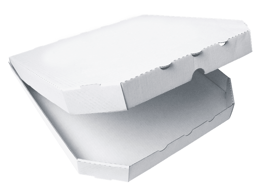 PIZZA krabice 32x32x3 cm bílá bez potisku (50 ks)