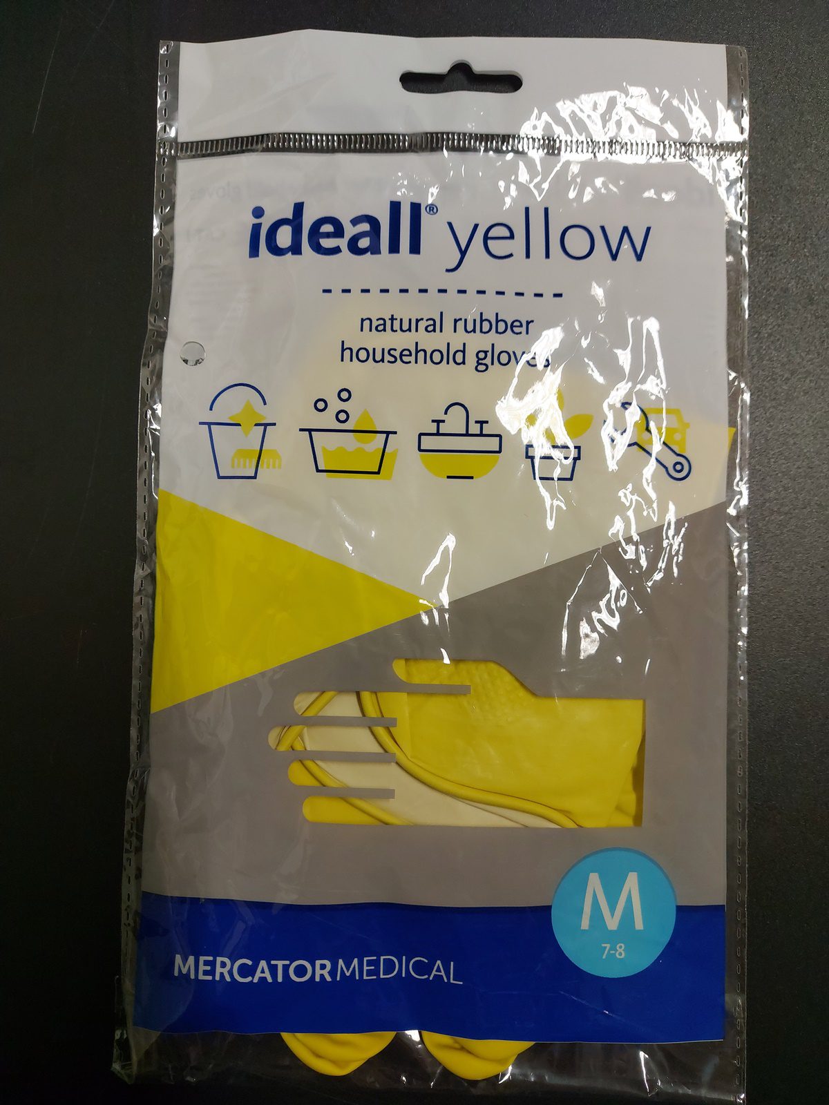 Rukavice latexové M na úklid - Obrázek 4