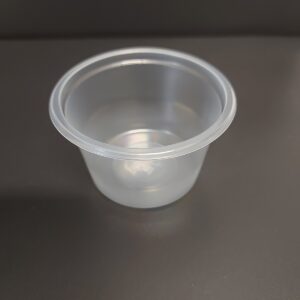 Kelímek plastový PP na dresing kulatý 80 ml, transparentní (100 ks)