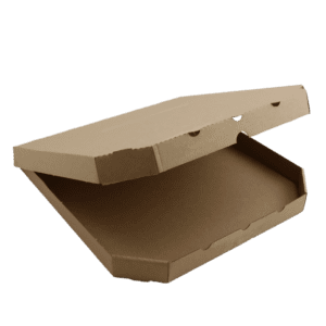 PIZZA krabice 32x32x3 cm hnědá bez potisku (100 ks)