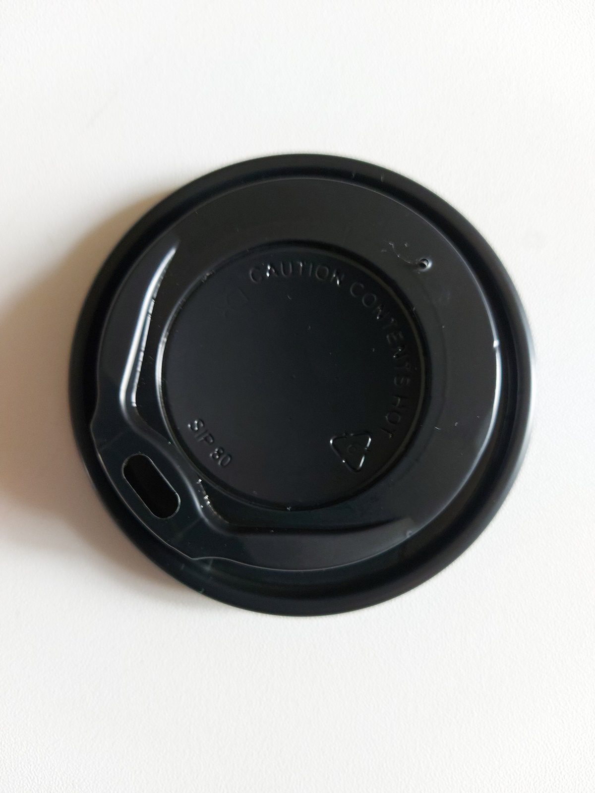 Víčko PS na kelímky CTG černé, průměr 62 mm (100 ks)