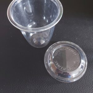 Kelímek plastový na dezert rPET 200 ml, průměr 76 mm, transparentní (50 ks)