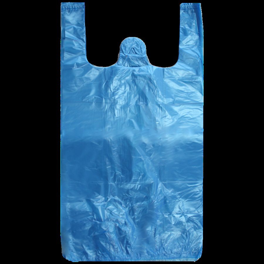 Taška mikroténová HDPE pevná 10 kg modrá (200 ks)