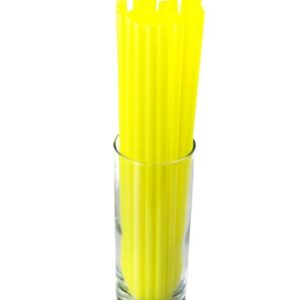 Plastová brčka JUMBO (opakovatelně použitelná) - žlutá (150 ks)