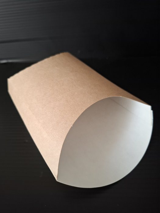 Kapsa papírová na hranolky Eko hnědá 105x50x110 mm (50 ks) - Obrázek 3