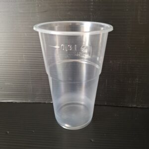 Kelímek plastový PP 0,3 l transparentní (50 ks)