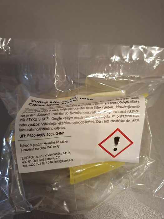 Vonný klip na WC mísu Citrus Fresh - Obrázek 2